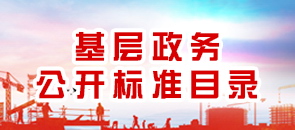 基層政務(wù)公開(kāi)標(biāo)準(zhǔn)目錄